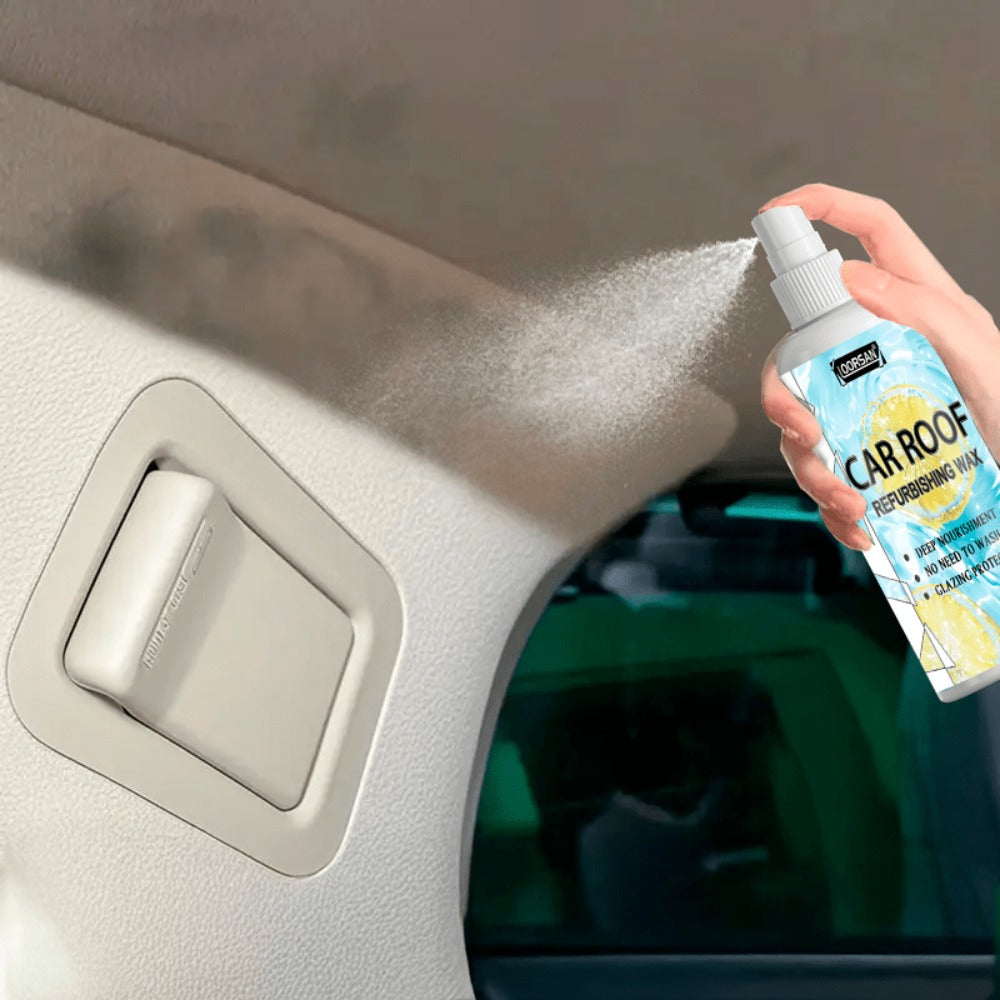 Automotive Interior Plastic Repair Agent 3.38oz - Dashboard Door Panel Steering Wheel Seat Restorer, Moisturizing Gloss & Wrinkle Repair with Applicator Sponge
