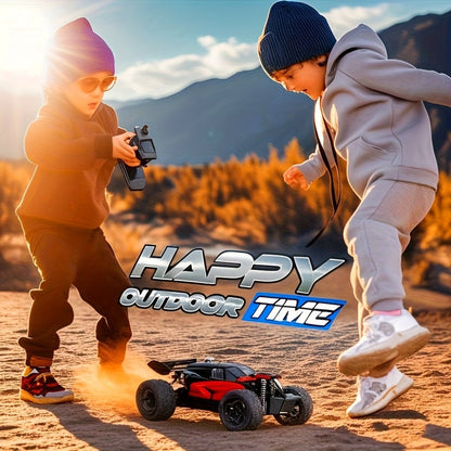 RC Off-Road Car with LED Lights for Kids Ages 6+ – High Speed All-Terrain Remote Control Buggy Light-Up RC Truck for Boys & Girls, Best Birthday Christmas Holiday Gift