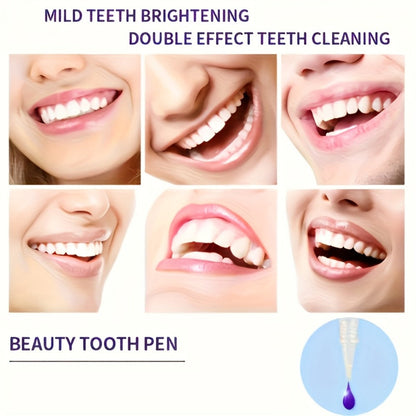 Teeth Whitening Pen 2-Pack – Gluten-Free Gel Formula for Yellow Teeth, Gentle Deep Cleaning & Bright White Smile, Mint Fresh Breath, Travel-Friendly Pen Design for Daily Oral Care & On-the-Go Whitening