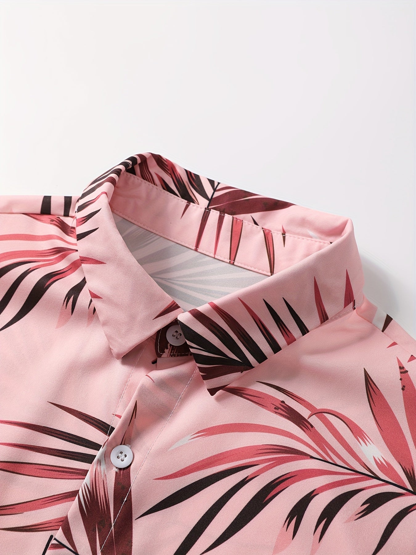 Men's Shirt and Shorts Set - Resort Print Summer Classic Edition