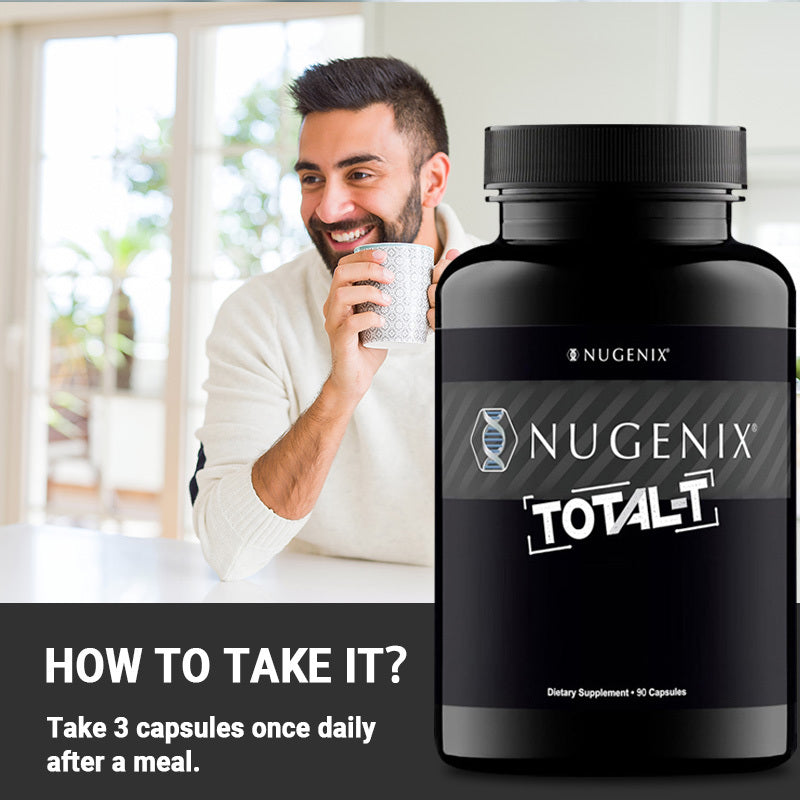 Testosterone Support Supplement Capsules with L-Citrulline, Fenugreek & Vitamin B6 — Natural Nitric Oxide, Muscle Health, Energy & Male Vitality Formula | No Synthetic Hormones | 90 Capsules
