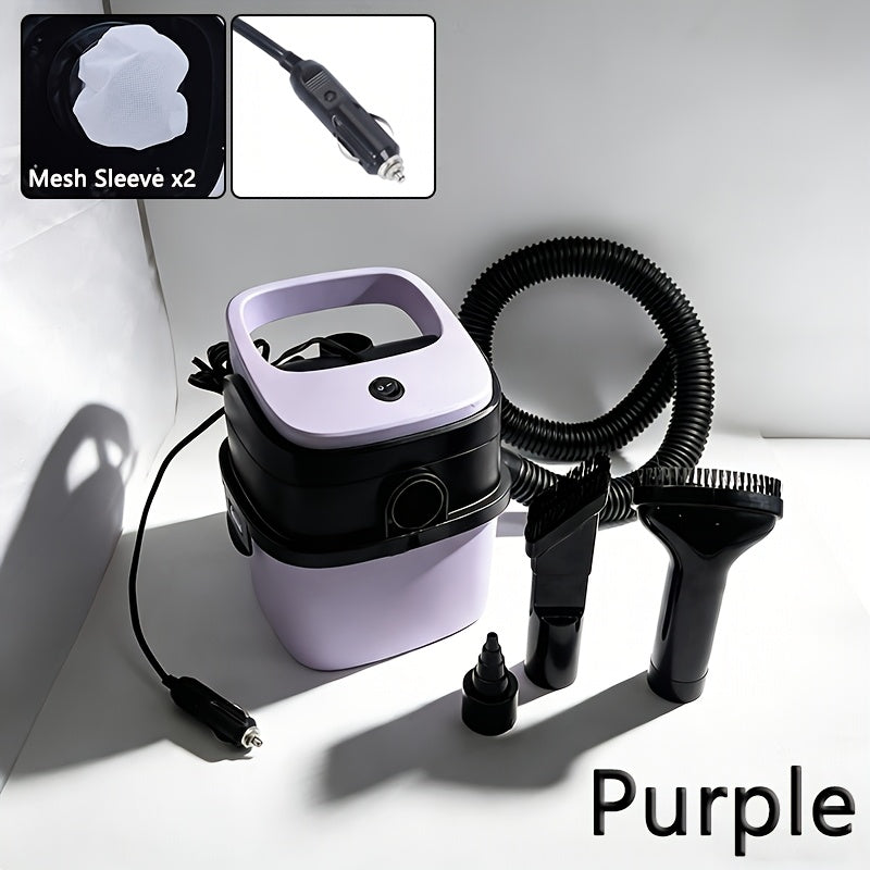 Vehicle Mounted Suction And Blowing Double Use Bucket Vacuum Cleaner Car Portable Multi Function Tool Cylinder Style Large Capacity Vacuum Cleaner Automobile Interior Cleaning Tool