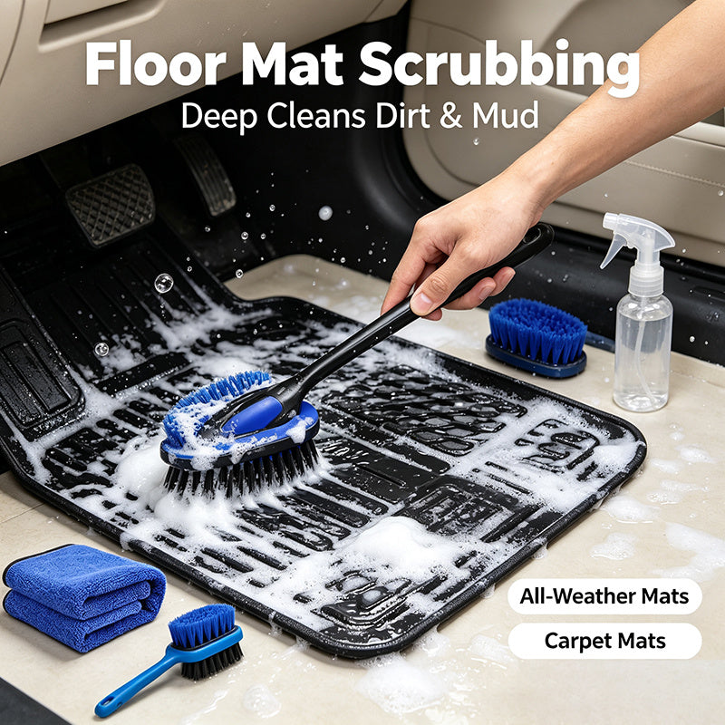 25pcs Cleaning Brush Car Detailing Kit, Car Detailing Brush Set, Car Cleaning Kit, Auto Detailing Tools for Interior Exterior Wheels, Professional Car Wash Additions with Windshield Cleaning Tool And Storage Box