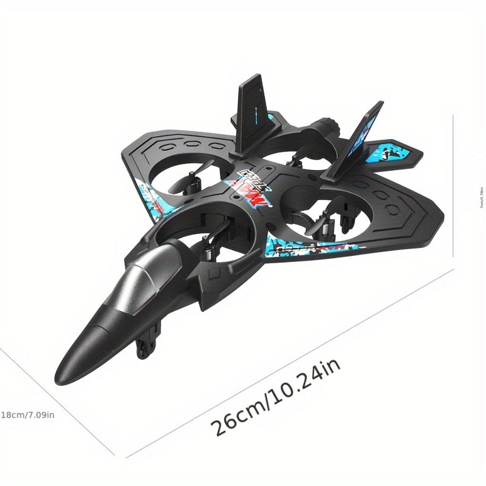 Kids Drone with Altitude Hold for Beginners – Rechargeable RC Flying Toy Indoor Outdoor, Easy to Fly Helicopter Airplane Gift for Boys & Girls Ages 8 9 10 11 12 (Black/Blue/Red)