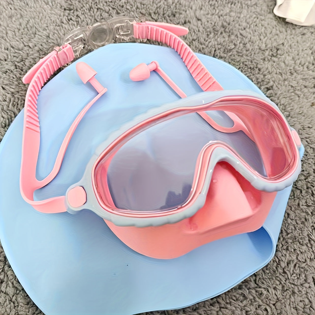 Waterproof Swim Goggles – Oversized Anti-Fog HD Lens, Comfort Fit