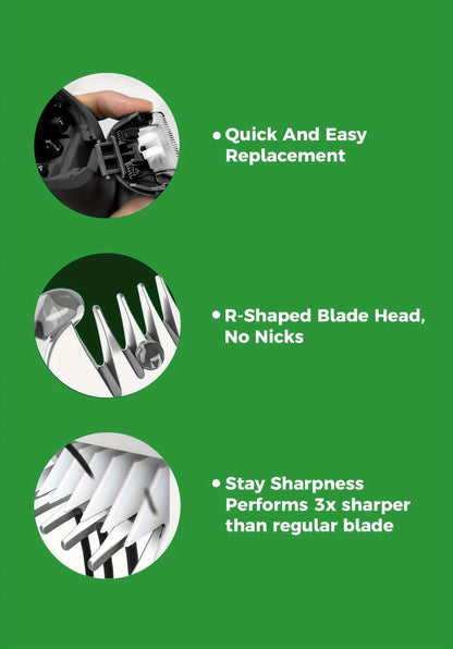 Manscaping Trimmer for Men IPX7 Waterproof Electric Groin & Ball Trimmer Ceramic Blades LCD Battery Display Replaceable Head - Body Hair Shaver Groomer Black Grey