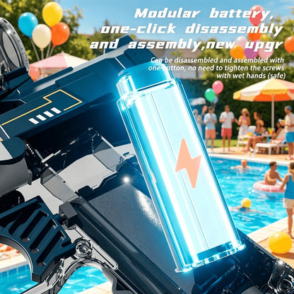Light Up Water Spray Toy for Kids 2 Pack – Luminous Automatic Water Squirt Gun with LED Lights & Sound Effects, Outdoor Beach Pool Party Summer Water Game Favor Set Boys Girls Ages 3+
