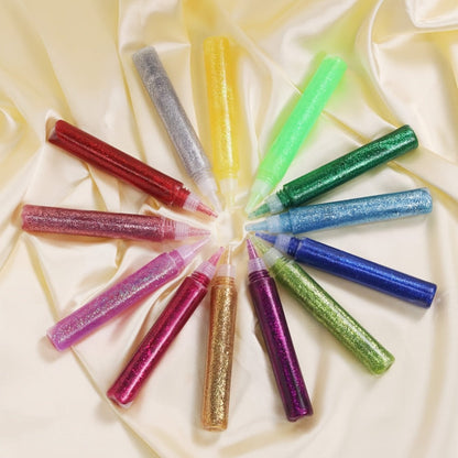Glitter Glue Pens 30 Count Washable Sparkle Set for Kids – 15 Colors Extra Fine Non-Toxic Gel Glue for Arts Crafts Scrapbooking Slime School Projects, ASTM Certified Birthday Christmas Gift