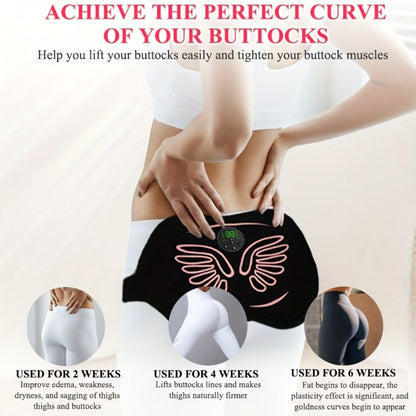 EMS Hip Trainer & Butt Muscle Stimulator with Remote Control, Rechargeable Electric Peach Butt Shaper for Women, Home Gym Glute Toning & Muscle Recovery Massager, Comfortable Wearable Fitness Device
