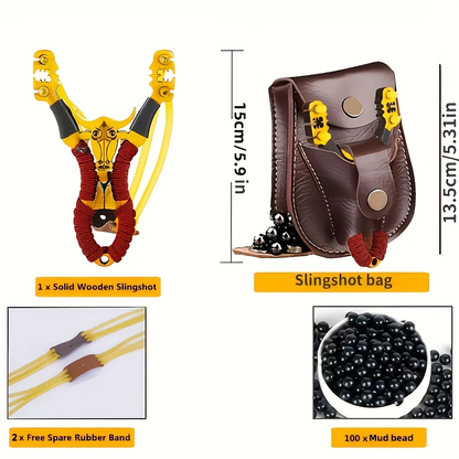 Outdoor Slingshot Set – Professional Recreational Shooting Sport Slingshot for Adults & Kids | Backyard Target Practice & Holiday Gift