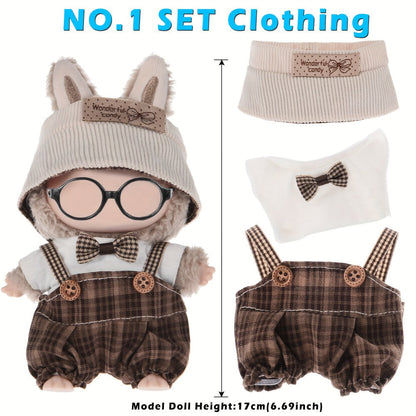 Doll Outfits Set 6 Pack for 17cm 6.7 Inch Miniature Dolls 6 Unique Fashion Designs Mix Match Clothing Collection No Doll Included Birthday Christmas Gift for Girls Kids