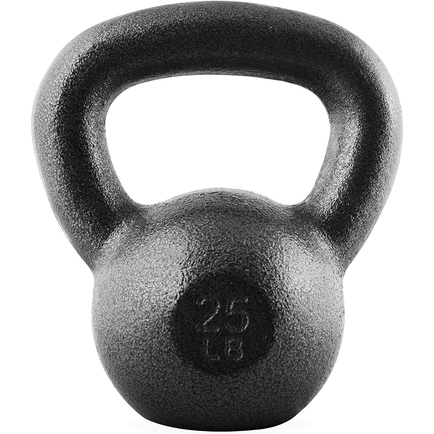 Cast Iron Kettlebell with Wide Flat Base – Hammerstone Painted, Anti-Corrosion, Smooth Grip Handle for Strength Training, Full Body Workout, CrossFit & Home Gym | Multiple Weight Options 10–80 LB