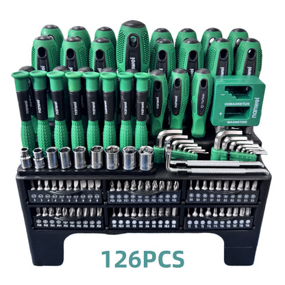 10/100/126/132pcs Precision Screwdriver Set, Insulated Magnetic Screwdriver Tools, Professional Auto Repair Tools, Comes with A Plastic Storage Rack, Suitable for Electronics And Precision Work, A Good Choice for Daily Use And Holiday Gifts.