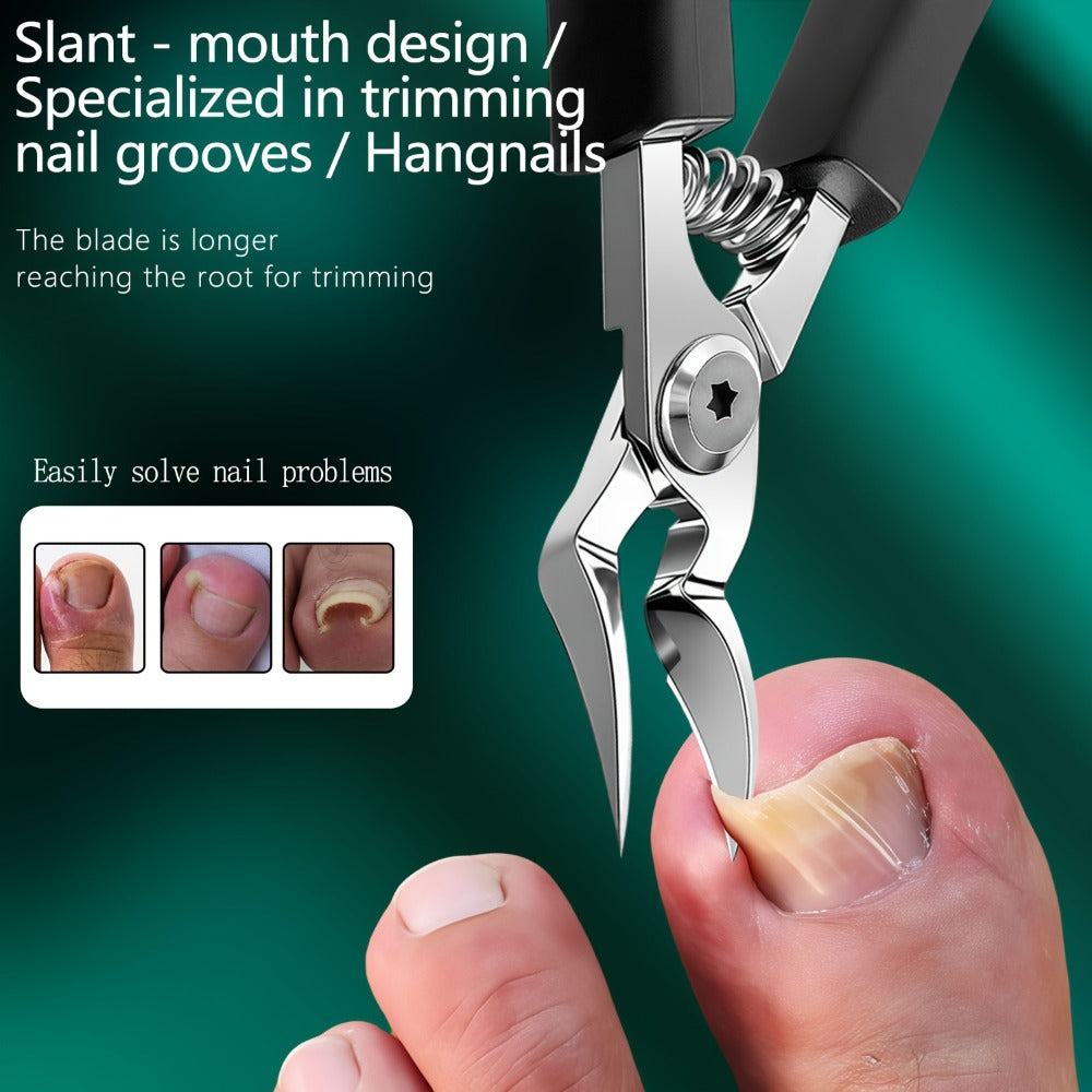 Manicure Pedicure Set 9 Piece Stainless Steel Nail Care Kit Professional Nail Clippers Nail File Cuticle Scissors for Ingrown Thick Toenails Men Women Seniors