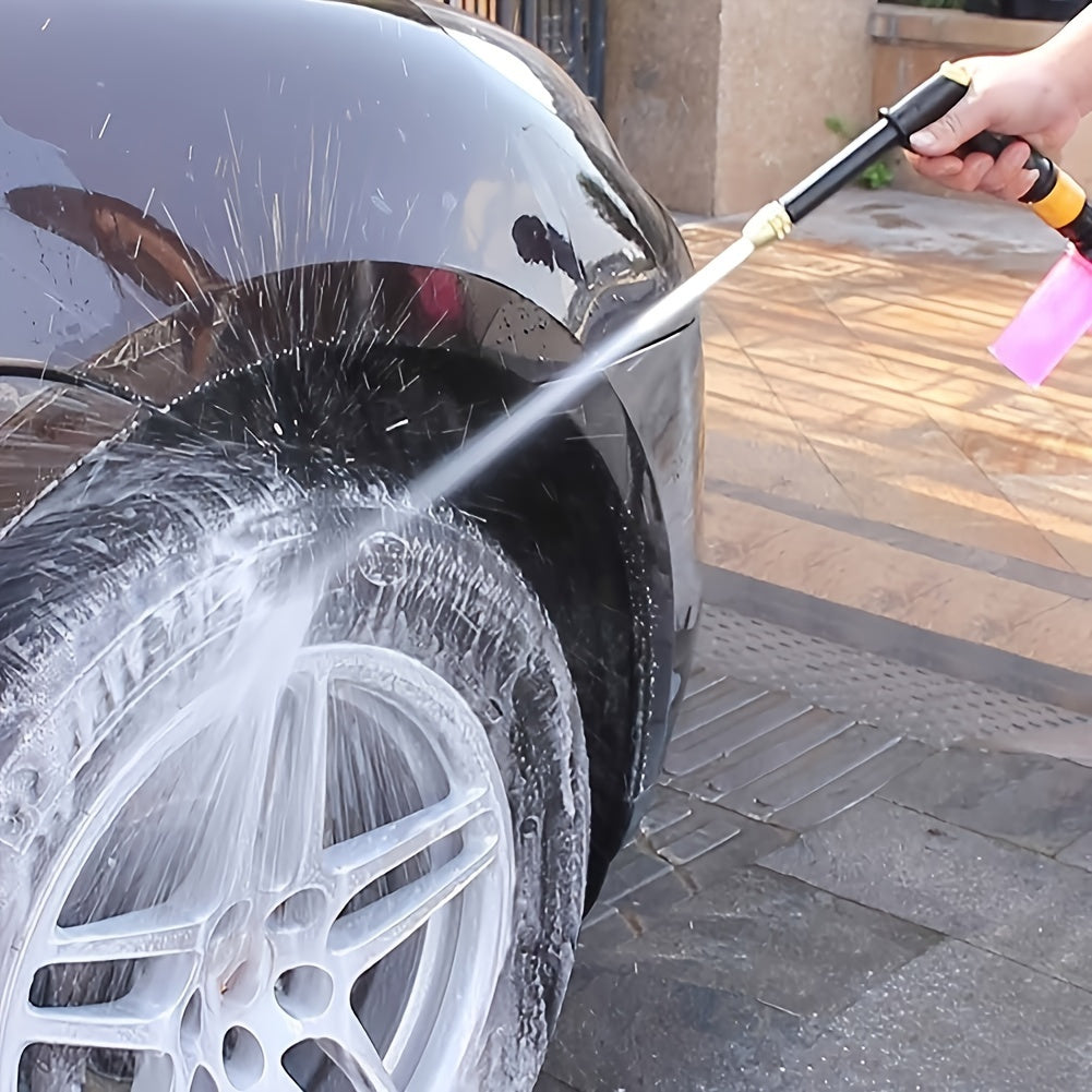 High-Pressure Adjustable Garden Hose Nozzle - Portable, Durable Plastic, Ideal for Car Wash & Pet Cleaning, Garden Watering, and Outdoor Use, Garden Watering Nozzle|Adjustable Spray Pattern|Durable Plastic Nozzle, Garden Hose Nozzle