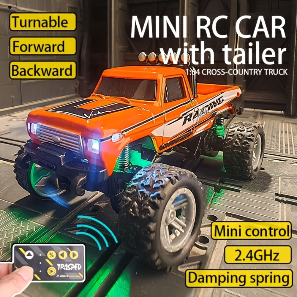 RC Off-Road Car with Alloy Body & Shock-Absorbing Chassis – Remote Control Car for Boys Indoor Outdoor Racing Metal Frame – Christmas Birthday Gift for Kids Teens