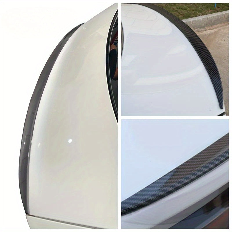 Polished Rear Wing Trunk Spoiler Lip Kit for Audi A3 S3 RS3 A4 S4 B9 A6 Sedan - PVC Body Kits, High-Quality End, Easy Installation, Lip Spoiler Kit