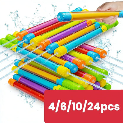 Water Polo Balls Bulk Set 80 Pack for Pool Games & 4-Piece Mini Water Gun Squirt Toy Kit – Summer Outdoor Water Play for Kids Boys Girls Ages 3+, Pool Party Beach Backyard Birthday Gift