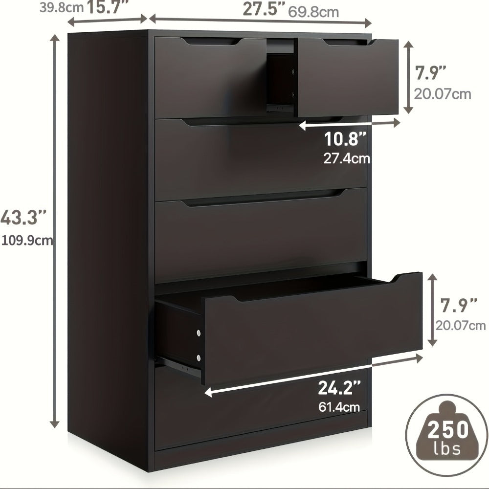 6-Drawer Dresser, Clothing Storage Organizer for Organized Everyday Storage detail image - detail view 4