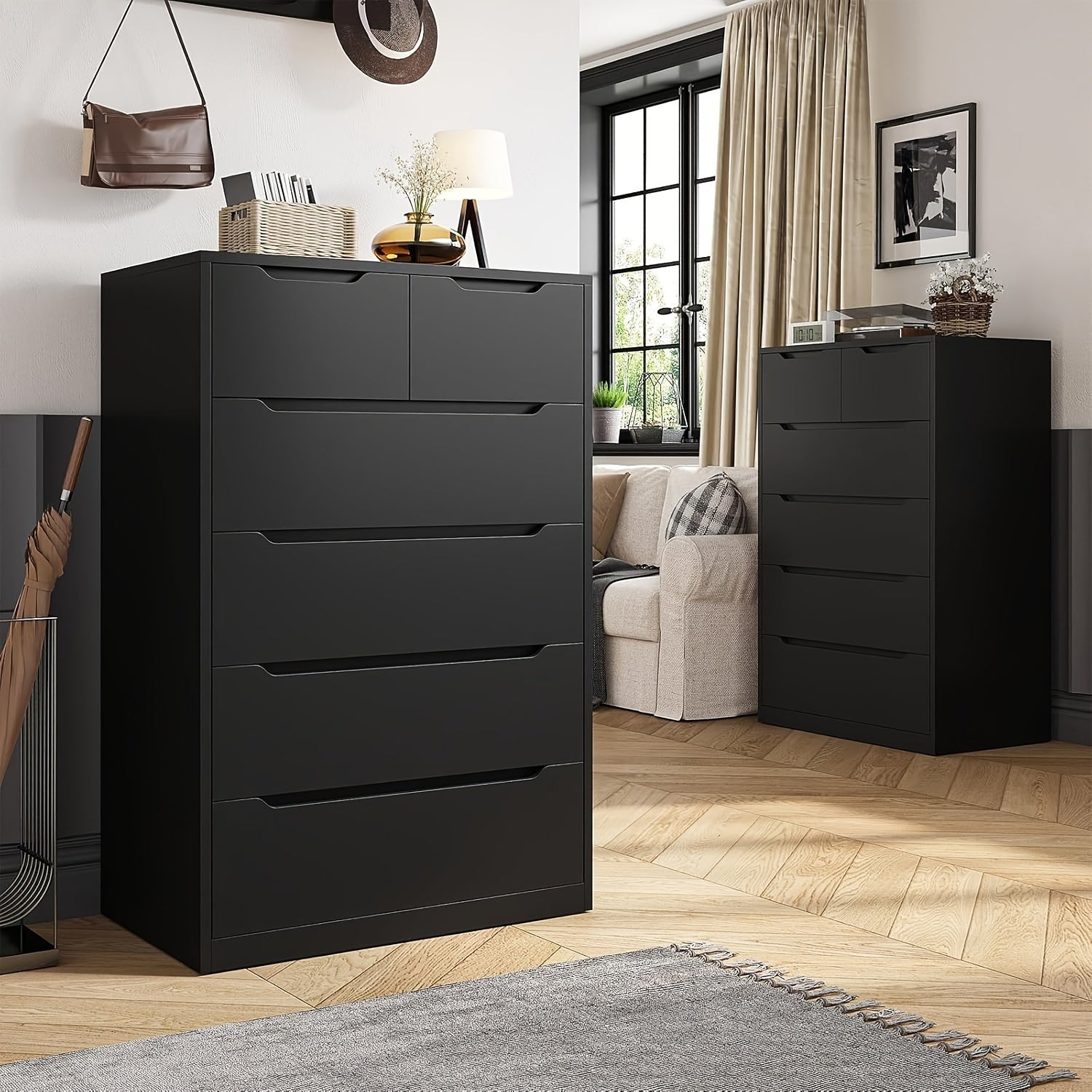 Dresser shown in the Black option