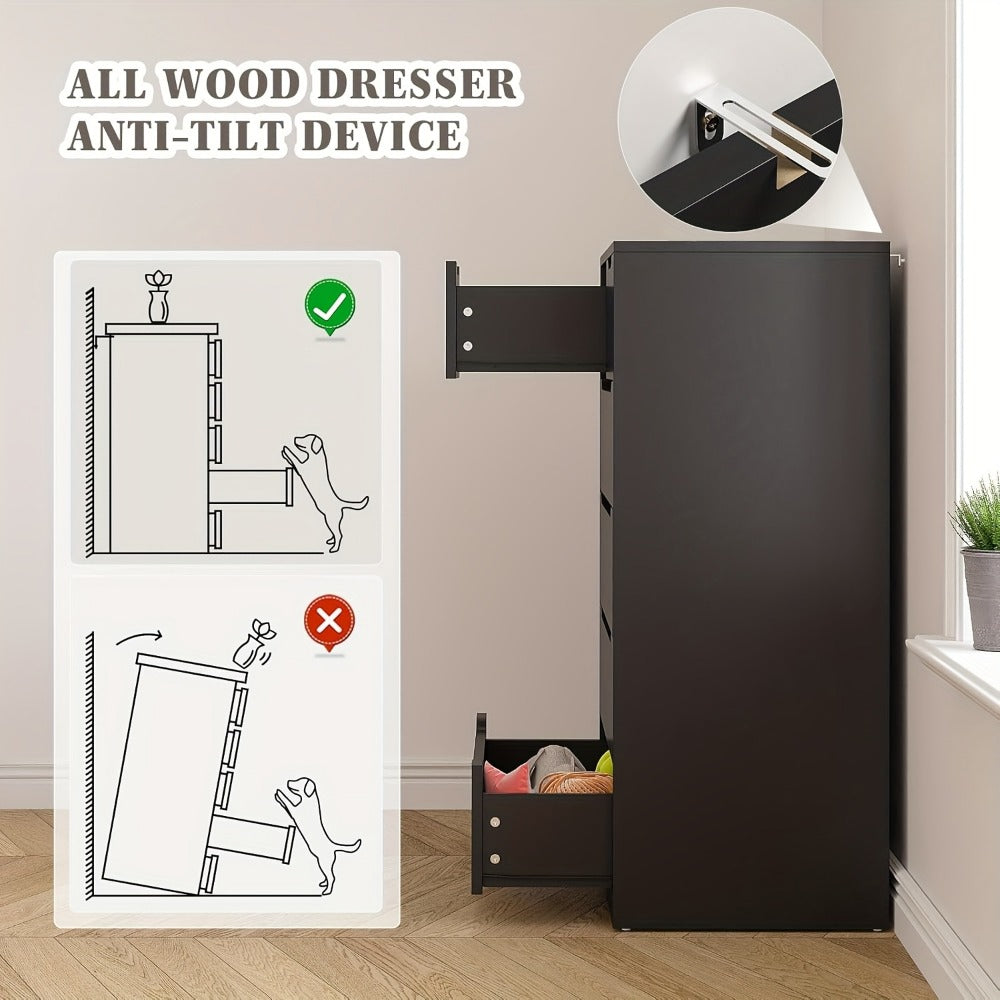 6-Drawer Dresser with Deep Drawers for Organized Everyday Storage detail image - detail view 5