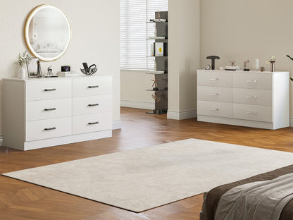 6-Drawer Dresser with Solid Wood Construction, Bedroom Drawer Chest detail image - detail view 11