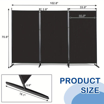 6-Foot Foldable Room Divider with Added Privacy and Waterproof Protection for Living Room detail image - detail view 15