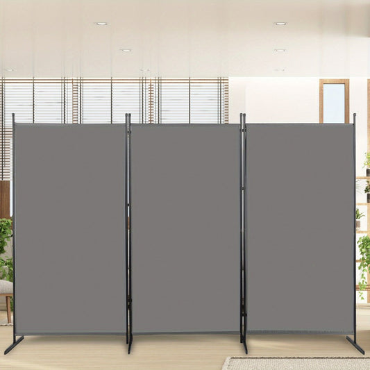 Room Divider, 6 Ft Trifold Privacy Screen Foldable Partition Panel 160G Polyester Fabric shown in the main product view