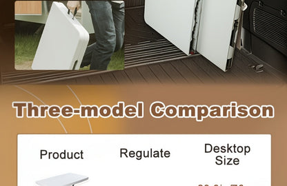 6-Foot Heavy-Duty Folding Table with Adjustable Height and Carry Handle for Dining Room detail image - detail view 23