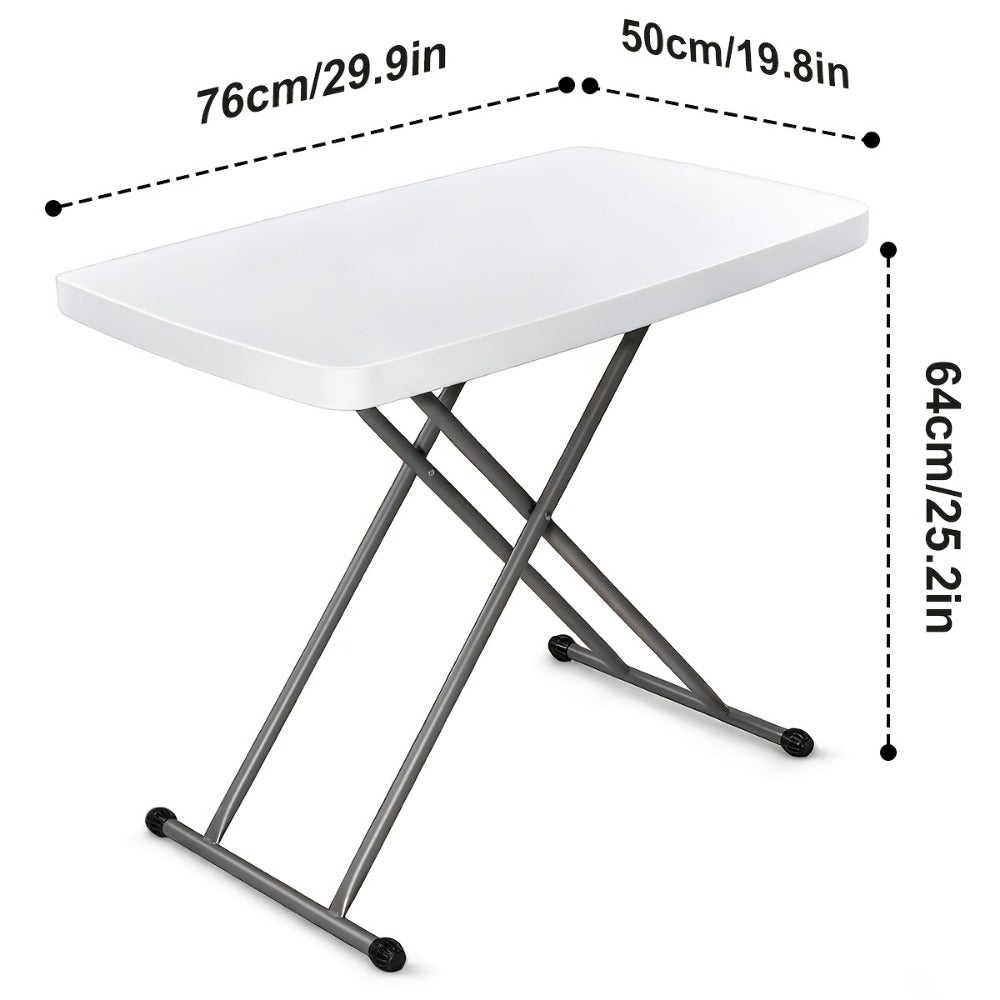 6-Foot Heavy-Duty Folding Table with Adjustable Height and Carry Handle for Dining Room detail image - detail view 5