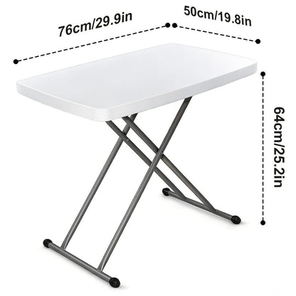 6-Foot Heavy-Duty Folding Table with Adjustable Height and Carry Handle for Dining Room detail image - detail view 5