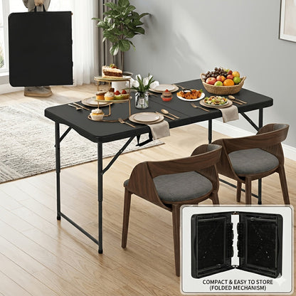 Folding Table shown in the Black 4FT option