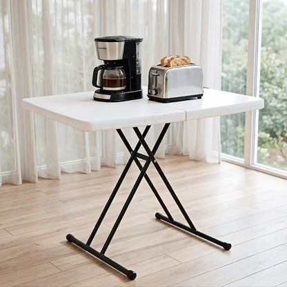 6-Foot Heavy-Duty Folding Table with Carry Handle for Work, Display, and Everyday Use detail image - detail view 12