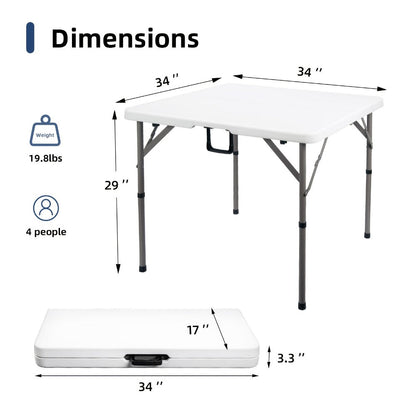 6-Foot Heavy-Duty Folding Table with Carry Handle for Work, Display, and Everyday Use detail image - detail view 15
