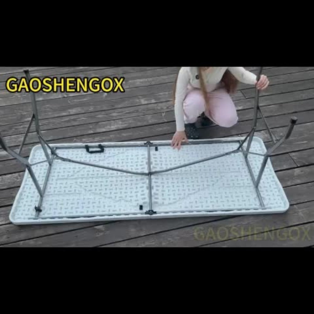 6-Foot Heavy-Duty Folding Table with Carry Handle for Work, Display, and Everyday Use detail image - detail view 16