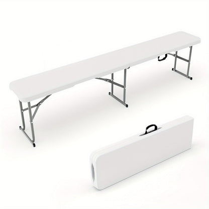 6-Foot Plastic Folding Bench with Tool-Free Assembly and Multiple Color Options detail image - detail view 7