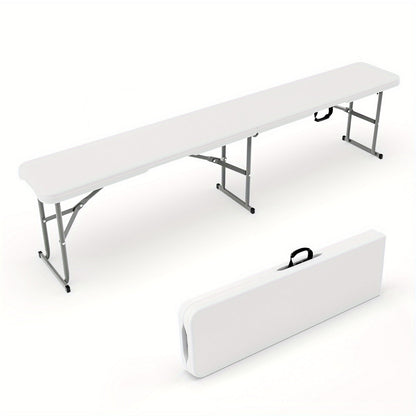 Folding Bench shown in the White, 1 Pack option