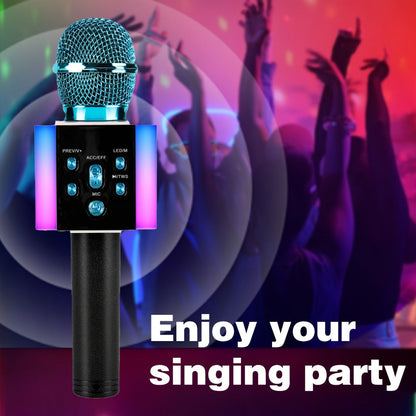 6-in-1 Wireless Karaoke Microphone Speaker with LED Lights and TWS detail image - detail view 30