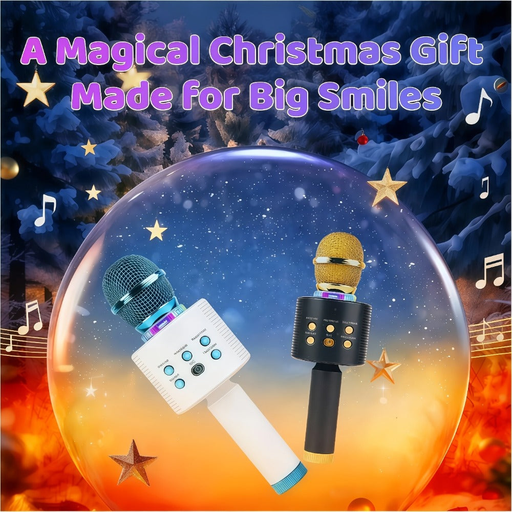 6-in-1 Wireless Karaoke Microphone Speaker with LED Lights and TWS detail image - detail view 36