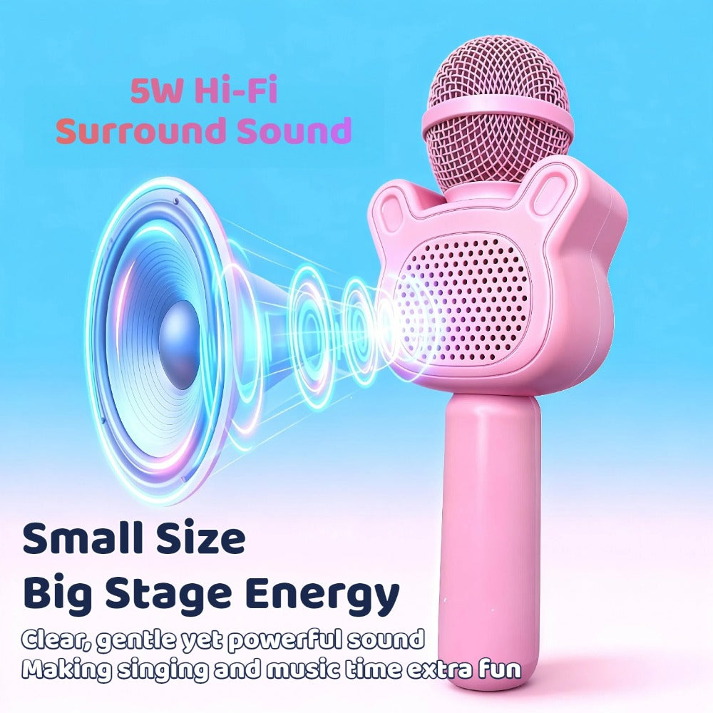 6-in-1 Wireless Karaoke Microphone Speaker with LED Lights and TWS detail image - detail view 39