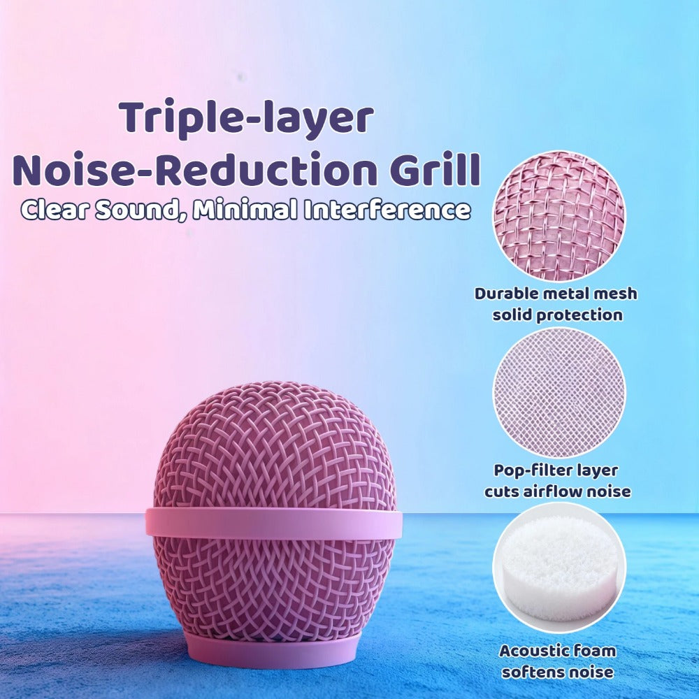 6-in-1 Wireless Karaoke Microphone Speaker with LED Lights and TWS detail image - detail view 40