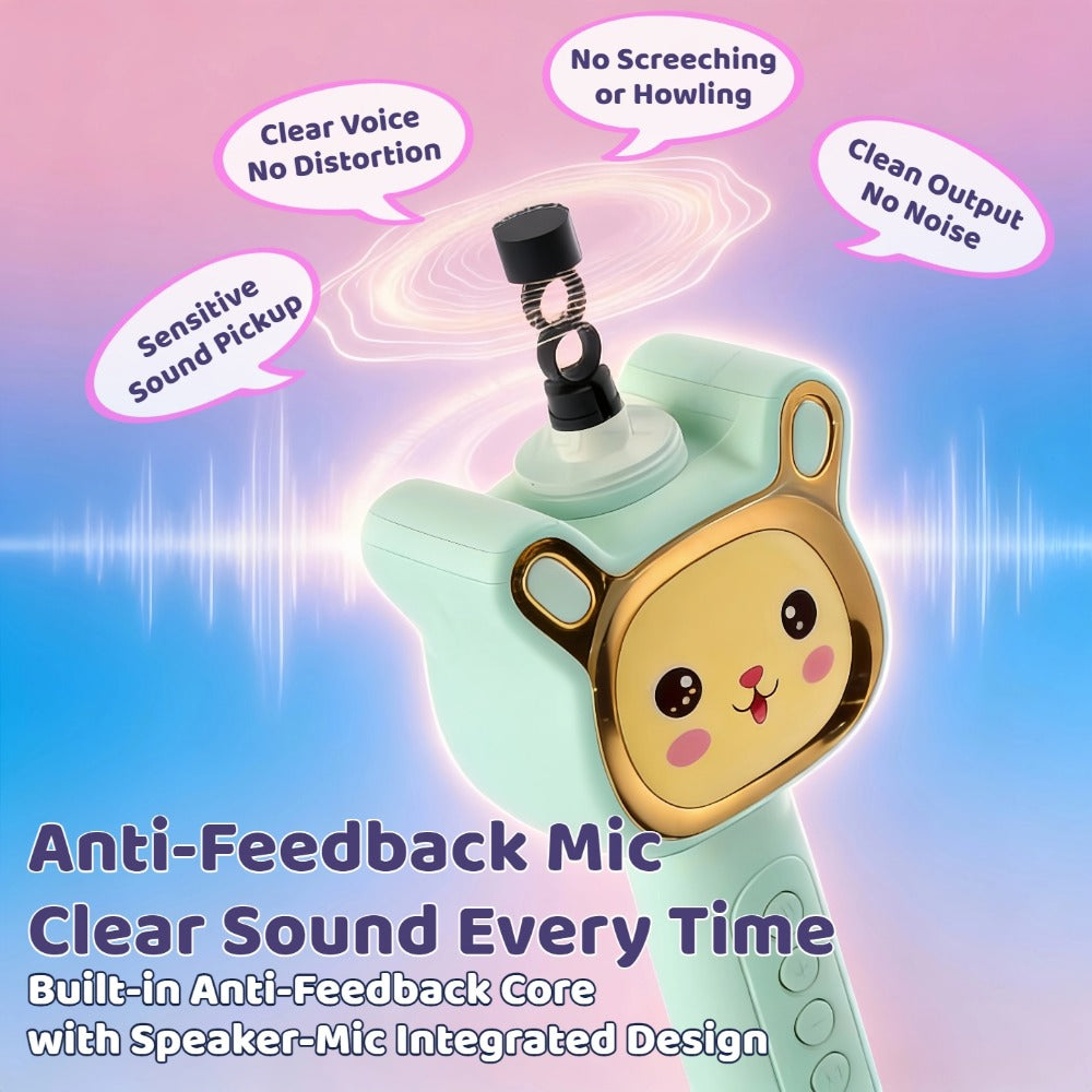 6-in-1 Wireless Karaoke Microphone Speaker with LED Lights and TWS detail image - detail view 41