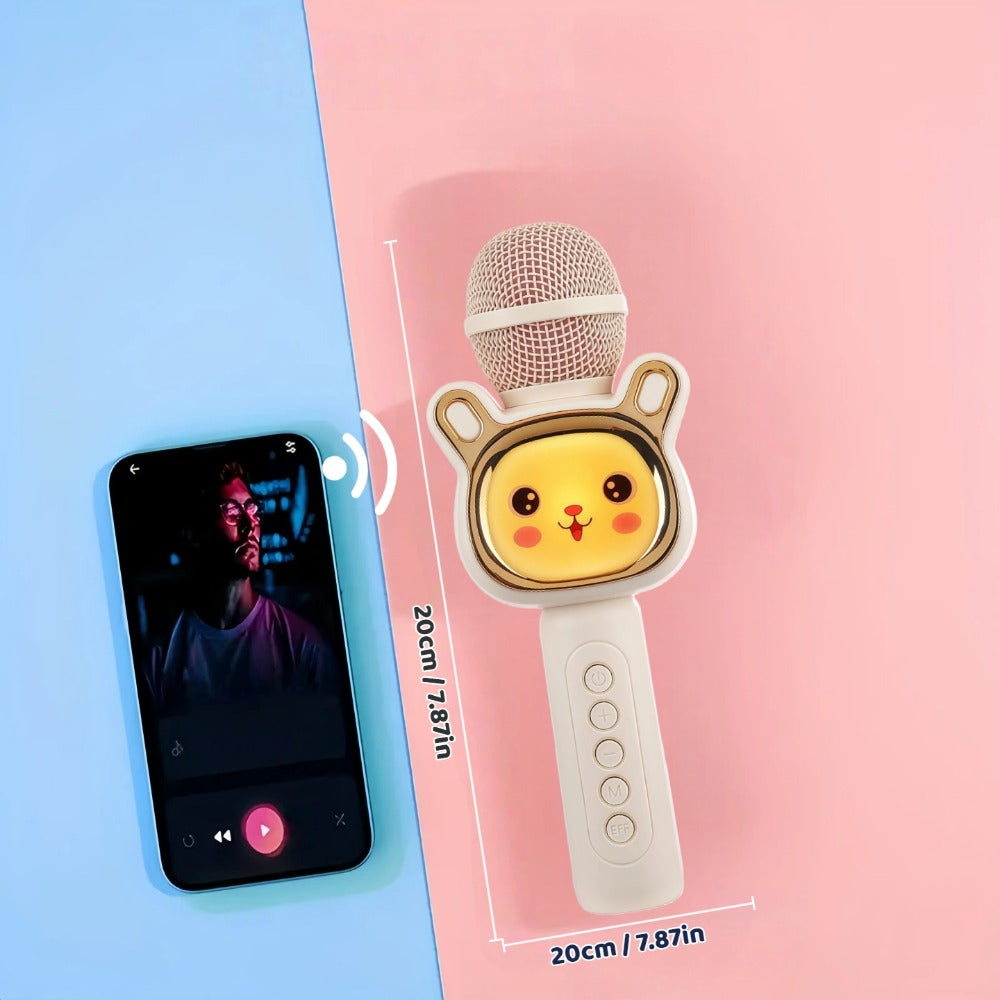 6-in-1 Wireless Karaoke Microphone Speaker with LED Lights and TWS detail image - detail view 47