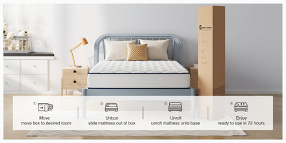6-Inch Mattress with Memory Foam for Bedroom Comfort and Support detail image - detail view 15