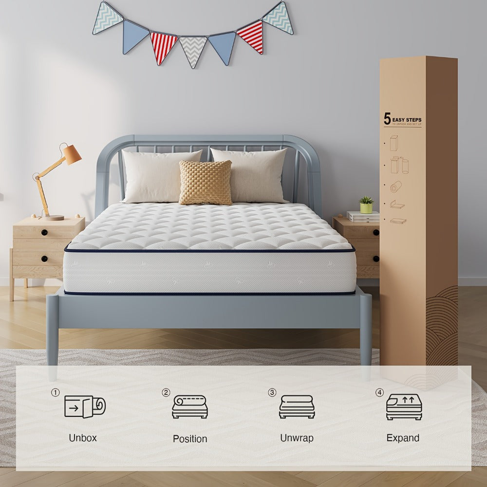 6-Inch Mattress with Memory Foam for Bedroom Comfort and Support detail image - detail view 8