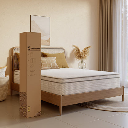 6-Inch Mattress with Pocket Springs for Bedroom Comfort and Support