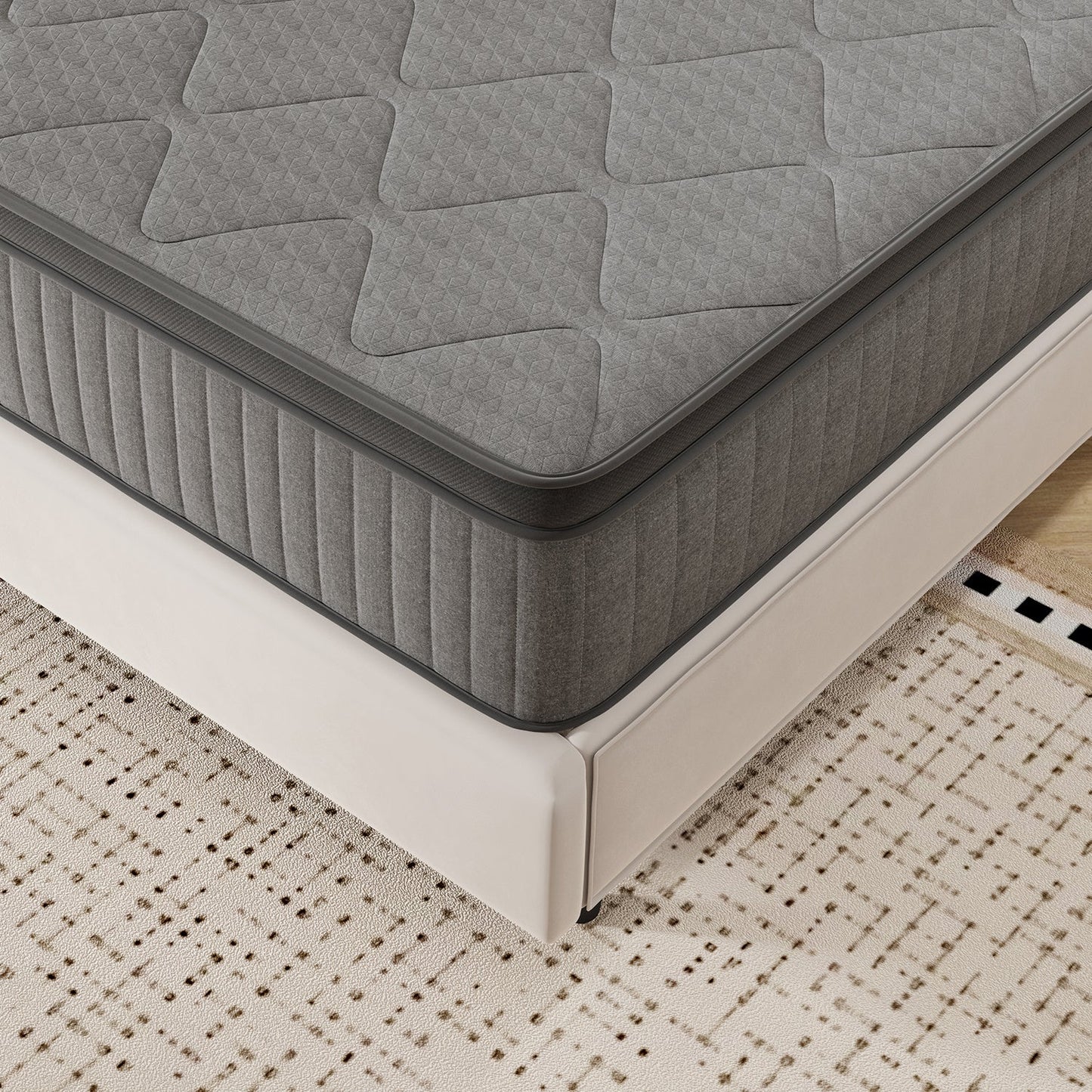 6-Inch Mattress with Pocket Springs for Bedroom Comfort and Support