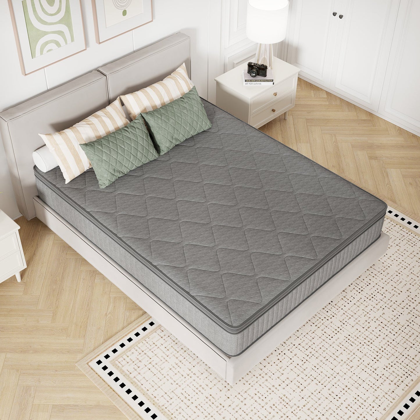 6-Inch Mattress with Pocket Springs for Bedroom Comfort and Support