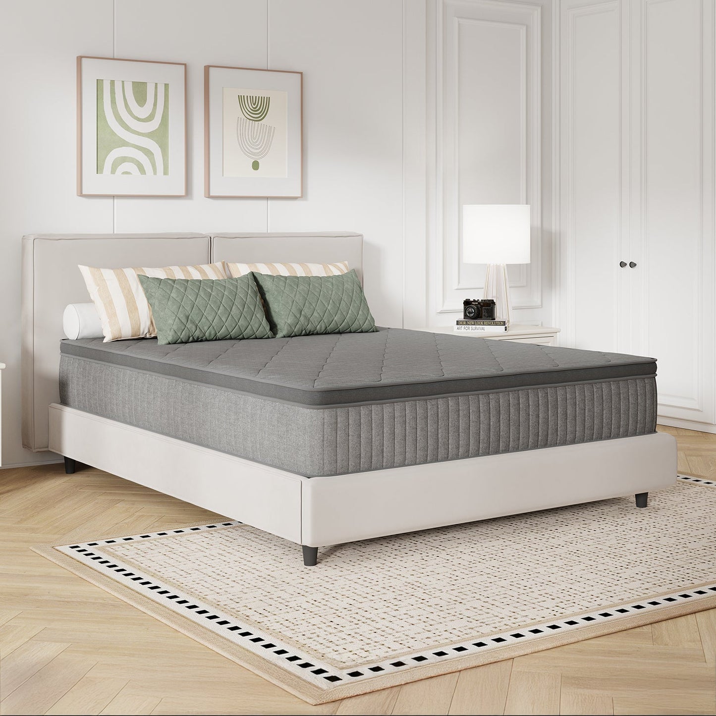6-Inch Mattress with Pocket Springs for Bedroom Comfort and Support