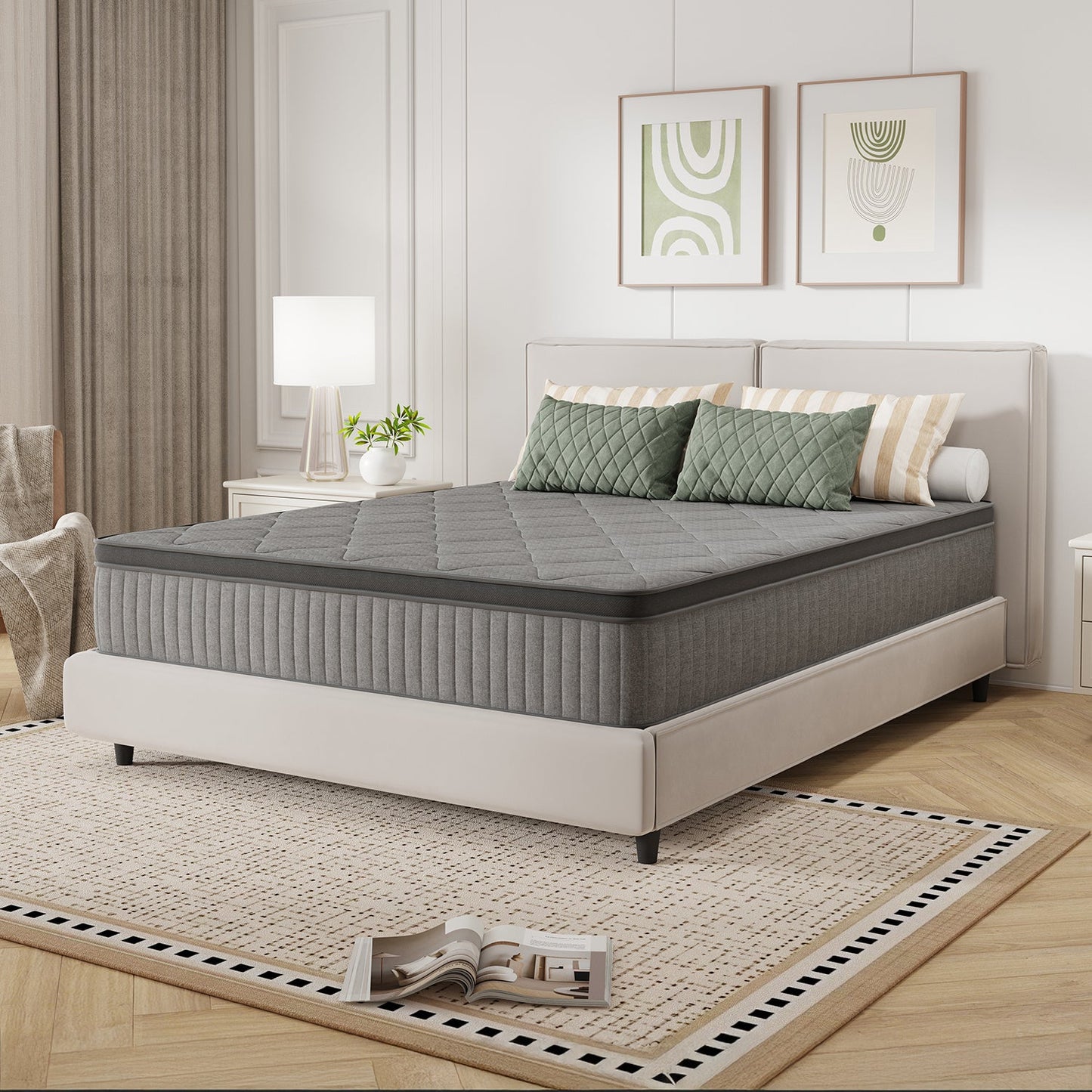 6-Inch Mattress with Pocket Springs for Bedroom Comfort and Support